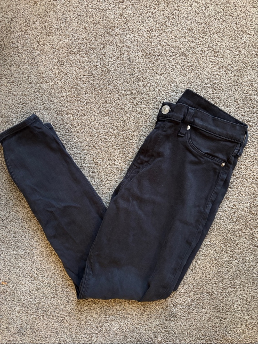 Hudson Natalie Super Skinny Black stretch Jeans sz 32